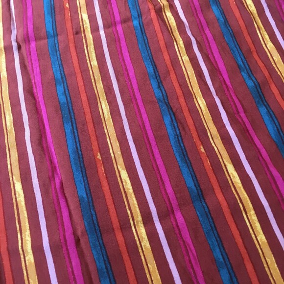 Savanna Jane Sleeveless Top Size S Stripe Choker Halter Tie Long Length Red Tank - Picture 5 of 9